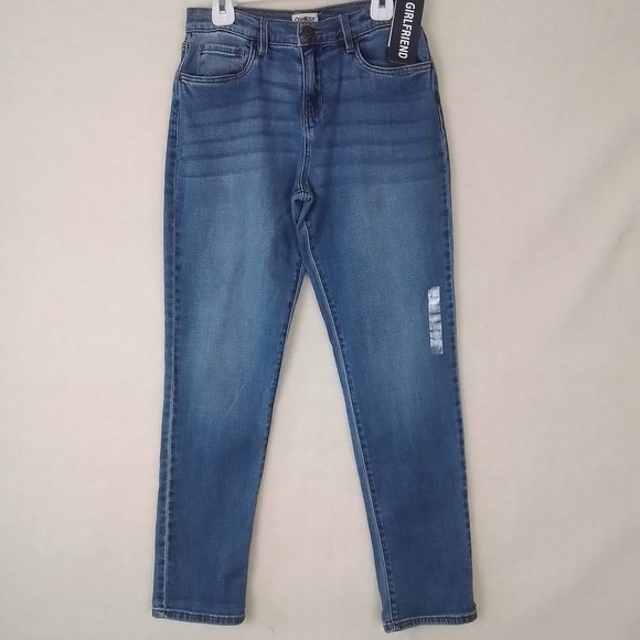 OshKosh Girlfriend Jeans Size 14 in Medium Wash Denim - Picture 1 of 12